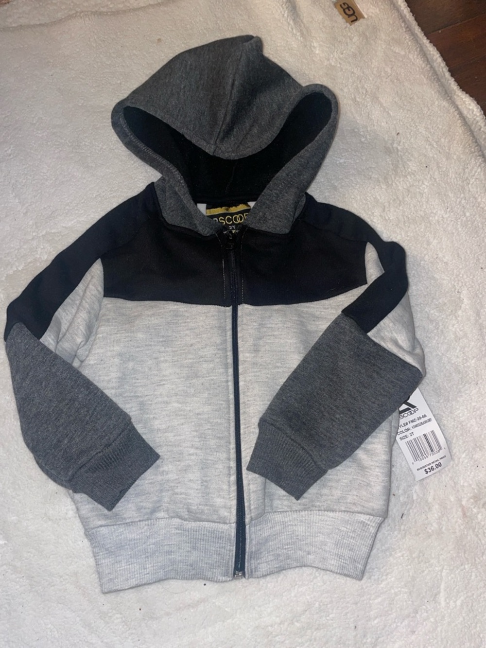 NWT 2t zip up hoodie